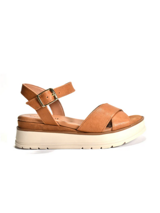 CORDANI ARIUS WEDGE SANDAL IN CUOIO LEATHER