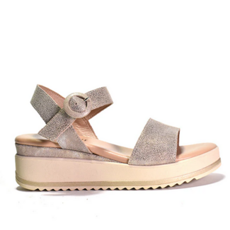 CORDANI ARIELLE WEDGE SANDAL IN SOFT GOLD