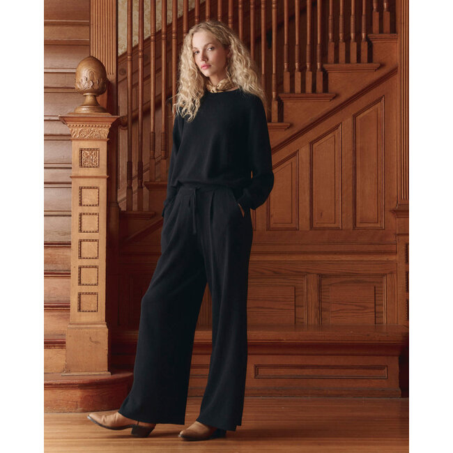 THE GREAT THE RELAXED TROUSER PANT IN BLACK