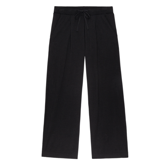 THE GREAT THE RELAXED TROUSER PANT IN BLACK