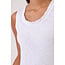 GOLDIE MADELYN SCOOP TANK W/RUFFLE IN WHITE