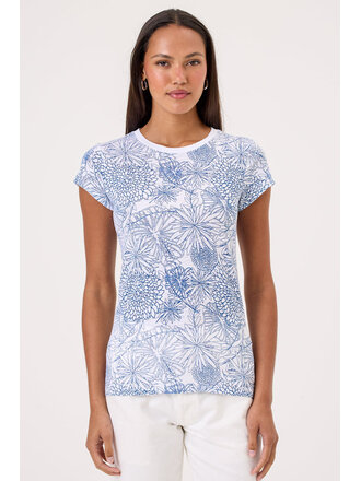 S/S BOTANICAL RINGER TEE IN LIMOGES