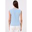 GOLDIE SIGNATURE SLUB CAP SLV BOY TEE IN BLUEBELL