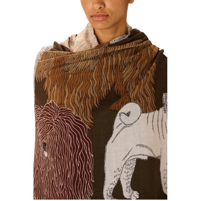 INOUITOOSH TOUTOU SCARF GREY