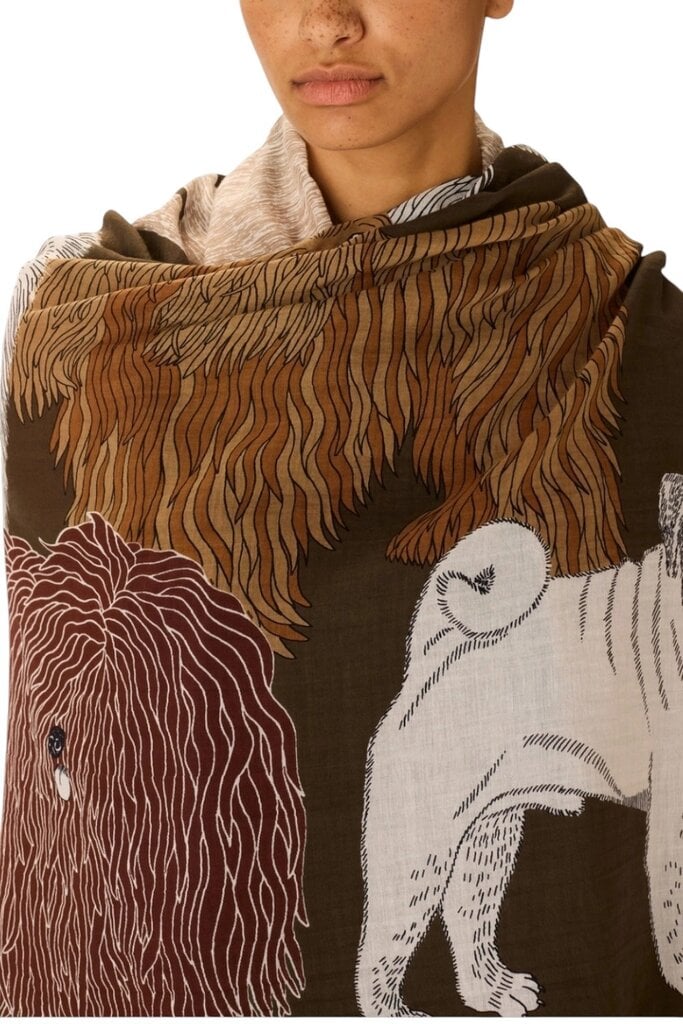 INOUITOOSH TOUTOU SCARF GREY