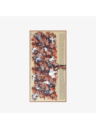 INOUITOOSH BESTIAIRE SCARF IN POWDER