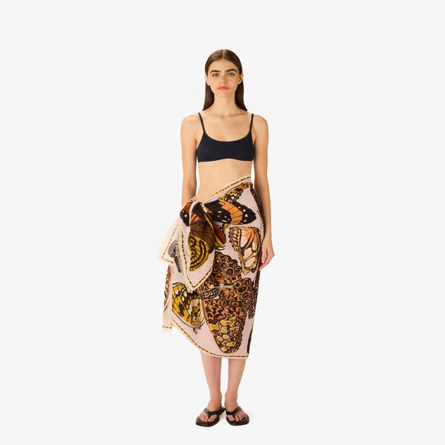 INOUITOOSH PAPILLONS SCARF IN NUDE