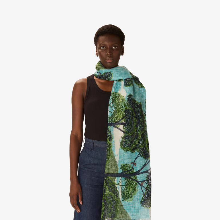 INOUITOOSH AMBROISE SCARF IN GREEN