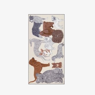 INOUITOOSH TOUTOU SCARF IN WHITE