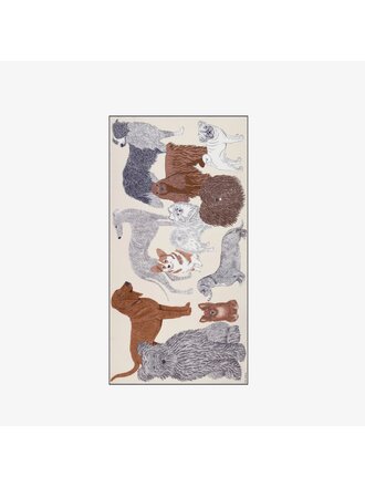 INOUITOOSH TOUTOU SCARF IN WHITE