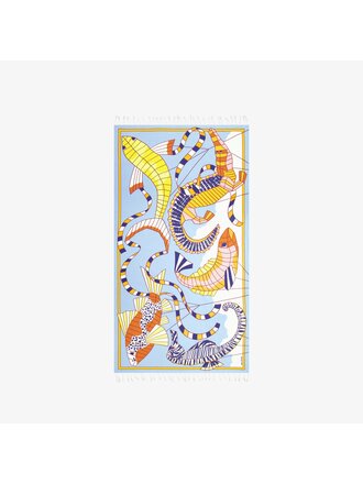 INOUITOOSH CERFS VOLANTS SCARF IN ORANGE