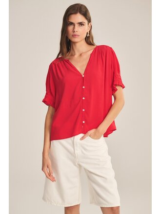 VELVET CARMELLA TOP IN LIPGLOSS