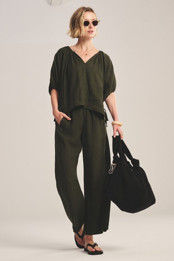 VELVET LOLA LINEN PANT IN TOOTSIE