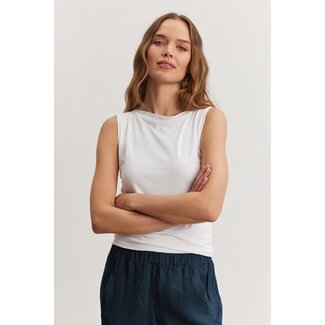 VELVET EMILIA TANK IN WHITE