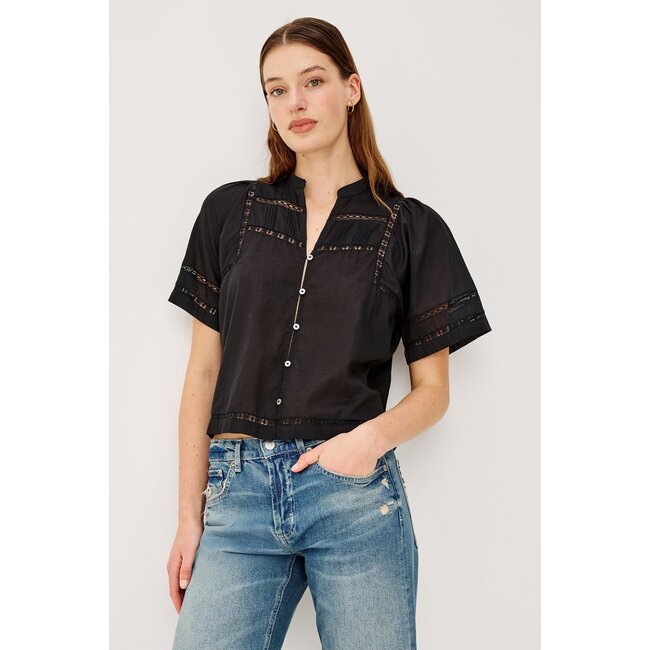 RAILS ALANIS S/S SHIRT IN BLACK