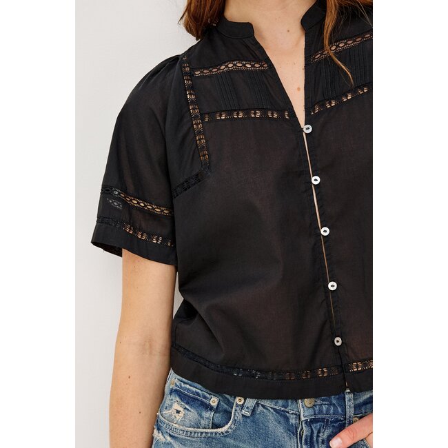 RAILS ALANIS S/S SHIRT IN BLACK