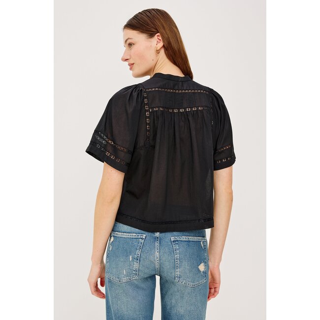 RAILS ALANIS S/S SHIRT IN BLACK