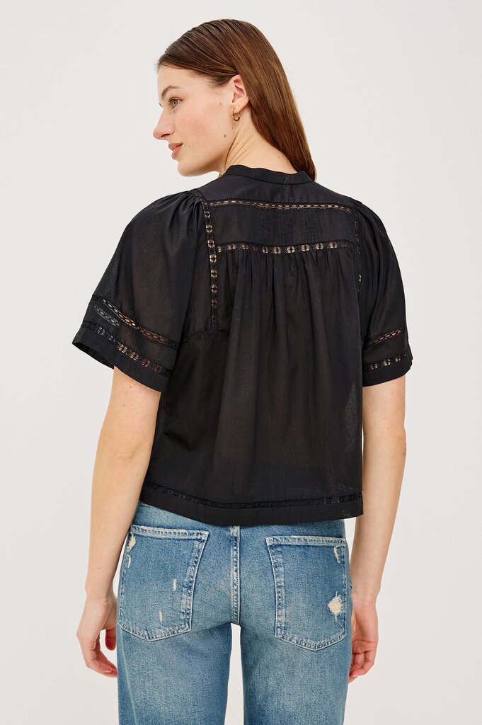 RAILS ALANIS S/S SHIRT IN BLACK