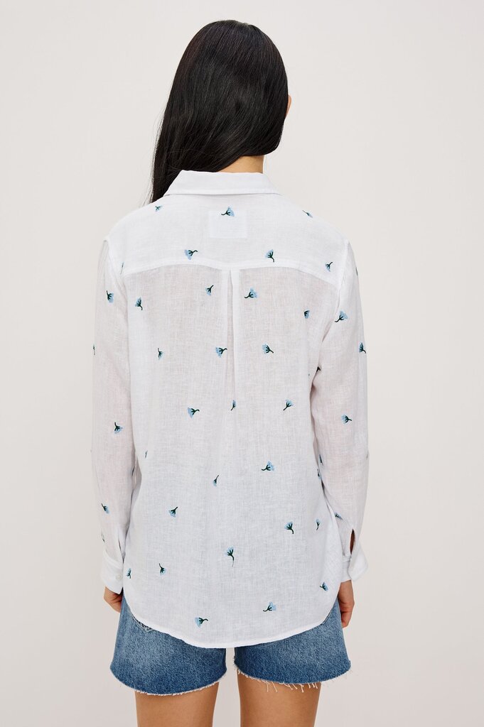 RAILS CHARLI BUTTON UP IN BLUEBELL CARNATIONS