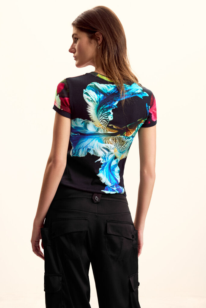 DESIGUAL DESIGUAL S/S MULTI FLOWER TEE