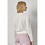 LILLA P PICOT EDGE CREWNECK IN WHITE LINEN