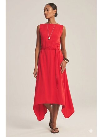 VELVET DREE DRESS IN LIP GLOSS