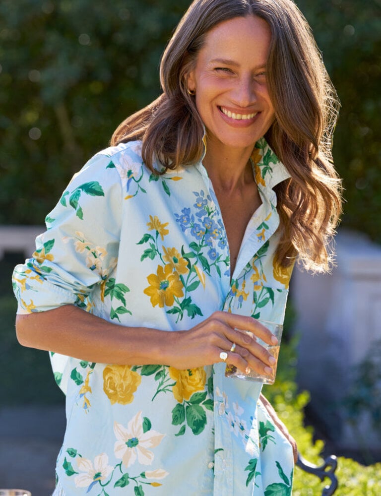 FRANK & EILEEN EILEEN RELAXED BUTTON-UP IN SPRING BOUQUET/SUMMER SCATTERS