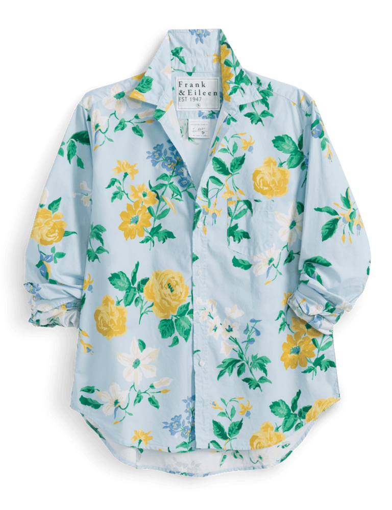 FRANK & EILEEN EILEEN RELAXED BUTTON-UP IN SPRING BOUQUET/SUMMER SCATTERS