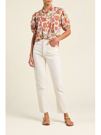 TROVATA NADINE BLOUSE IN POPPY COSTA