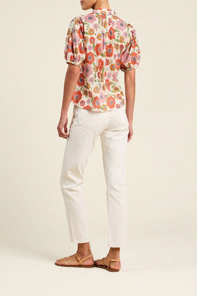 TROVATA NADINE BLOUSE IN POPPY COSTA