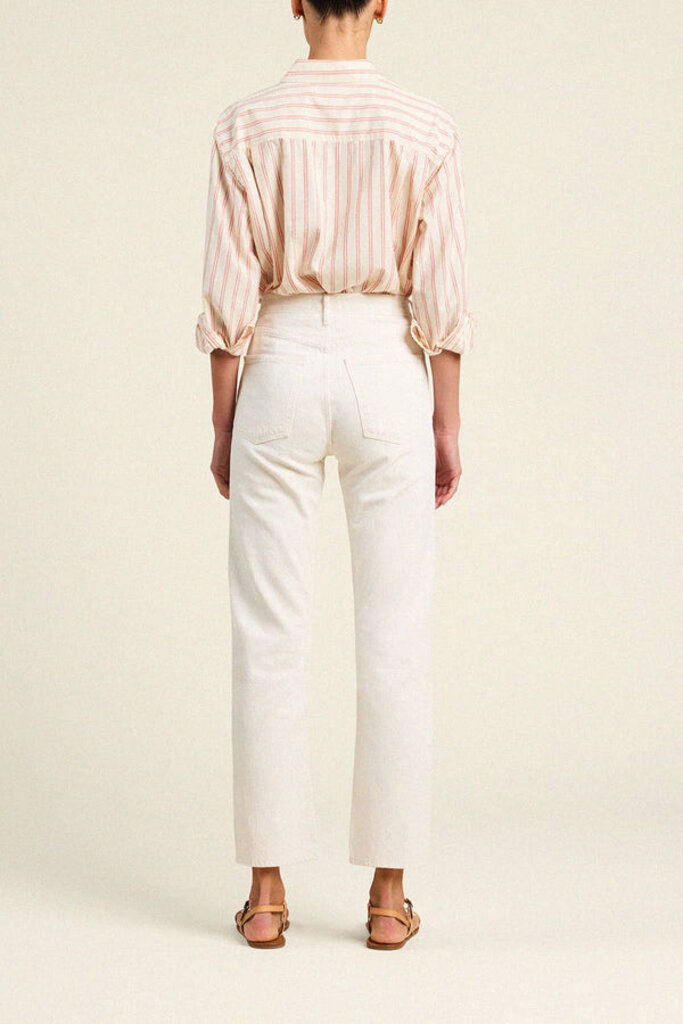 TROVATA BLAKE OVERSIZED SHIRT IN PORTO STRIPE