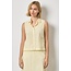 LILLA P STRIPED SLEEVELESS SHIRT IN SUNFLOWER STRIPE