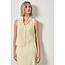 LILLA P STRIPED SLEEVELESS SHIRT IN SUNFLOWER STRIPE