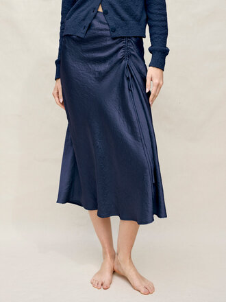 MARGARET O'LEARY CLEMENTINE SKIRT IN NAVY