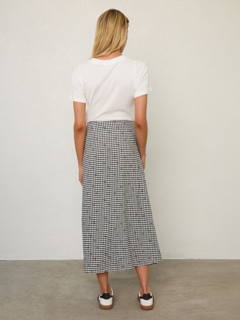 MARGARET O'LEARY CLEMENTINE SKIRT IN BLACK GINGHAM