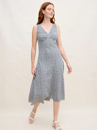 MARGARET O'LEARY DARYA DRESS IN BLACK GINGHAM