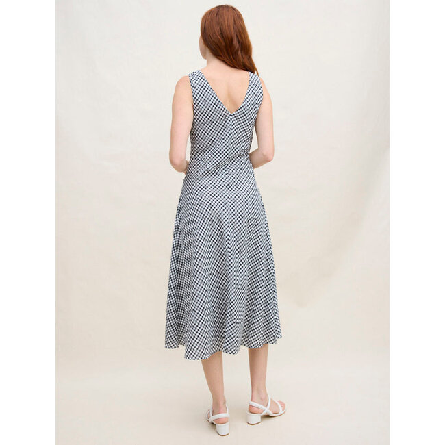 MARGARET O'LEARY DARYA DRESS IN BLACK GINGHAM