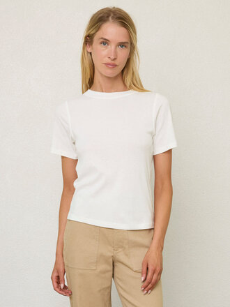 MARGARET O'LEARY SHORT SLEEVE RIB TEE IN ECO
