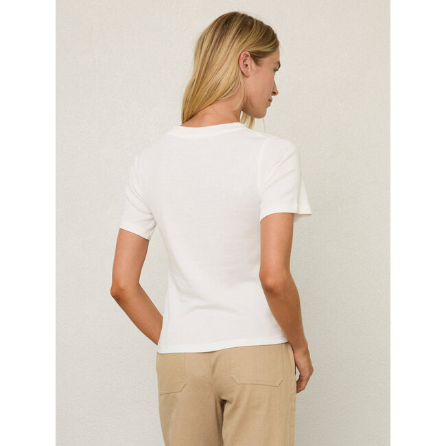 MARGARET O'LEARY SHORT SLEEVE RIB TEE IN ECO