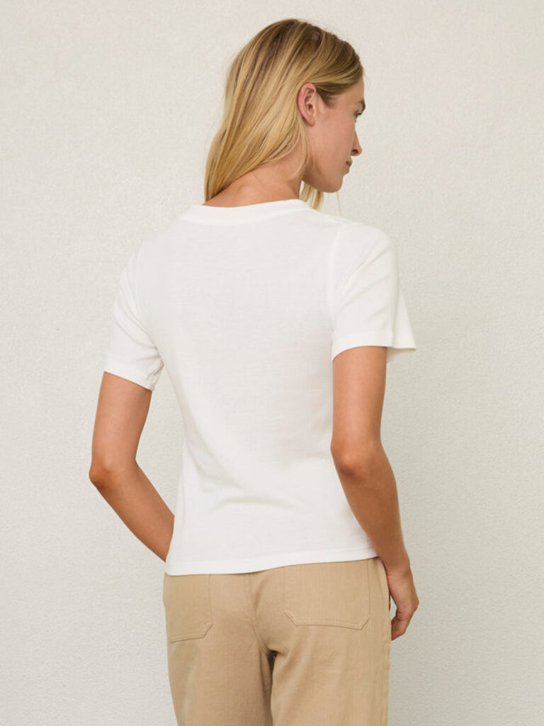 MARGARET O'LEARY SHORT SLEEVE RIB TEE IN ECO