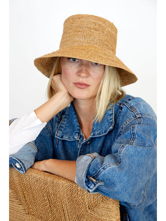 HAT ATTACK CHIC CROCHET BUCKET NATURAL