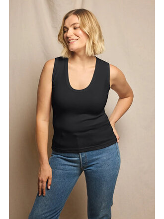 PERFECT WHITE TEE JORDAN U-NECK RIB TANK IN BLACK AND IN WHITE