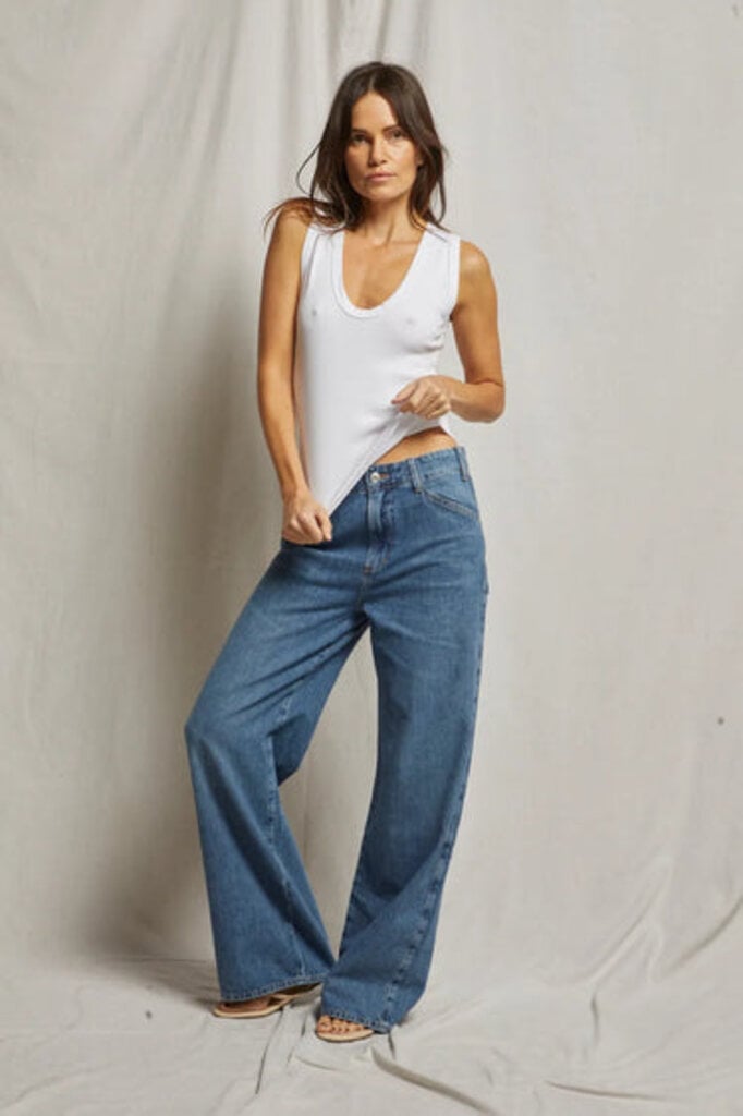 PERFECT WHITE TEE JORDAN U-NECK RIB TANK IN BLACK AND IN WHITE