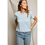 PERFECT WHITE TEE HARLEY S/S BOXY CREW IN POWDER BLUERLEY S/S BOXY CREW
