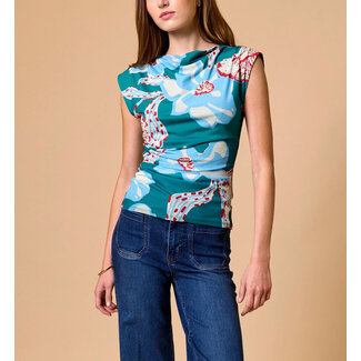CLEOBELLA ELLIE TOP IN LA ROUGE NORTH SEA