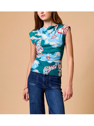 CLEOBELLA ELLIE TOP IN LA ROUGE NORTH SEA