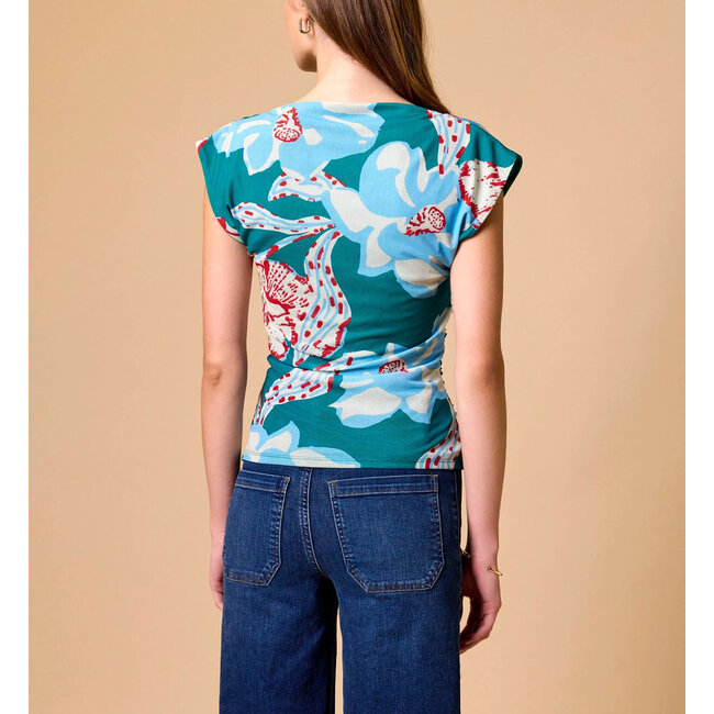 CLEOBELLA ELLIE TOP IN LA ROUGE NORTH SEA