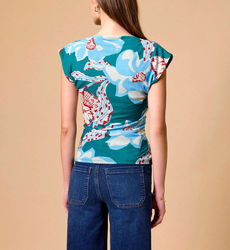 CLEOBELLA ELLIE TOP IN LA ROUGE NORTH SEA