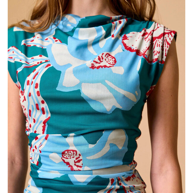 CLEOBELLA ELLIE TOP IN LA ROUGE NORTH SEA