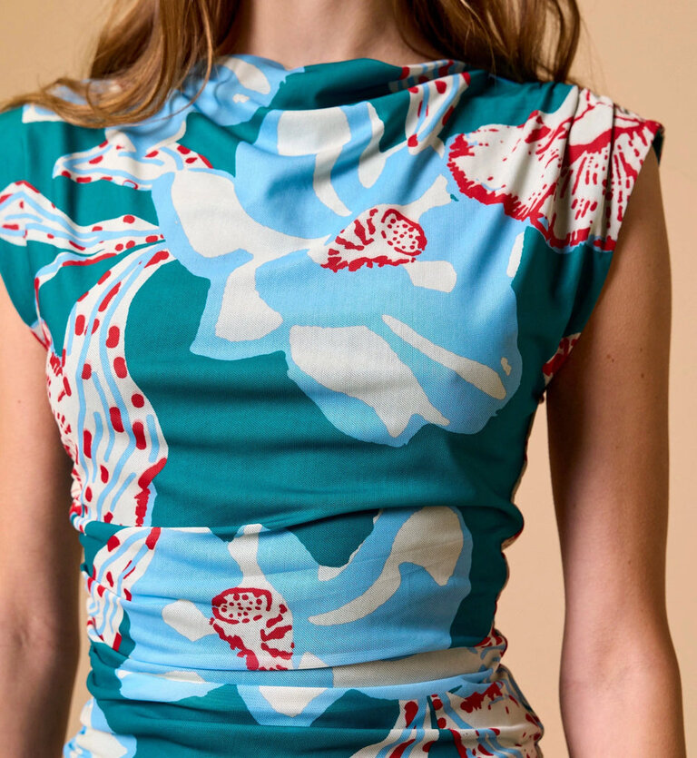 CLEOBELLA ELLIE TOP IN LA ROUGE NORTH SEA